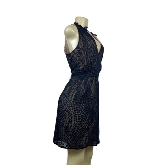 BCBG Maxazria Women's Black Blouson Dress Sz L - Picture 2 of 9